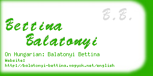 bettina balatonyi business card